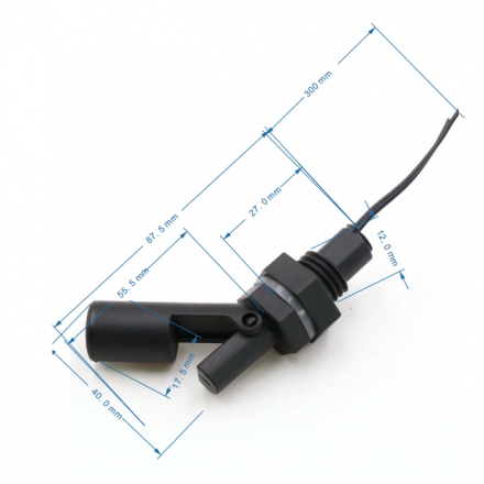 Horizontal Float Sensor Switch Side Mount Liquid Water Level Sensor Controller Automatic Water Pump Controller For Tank Pool